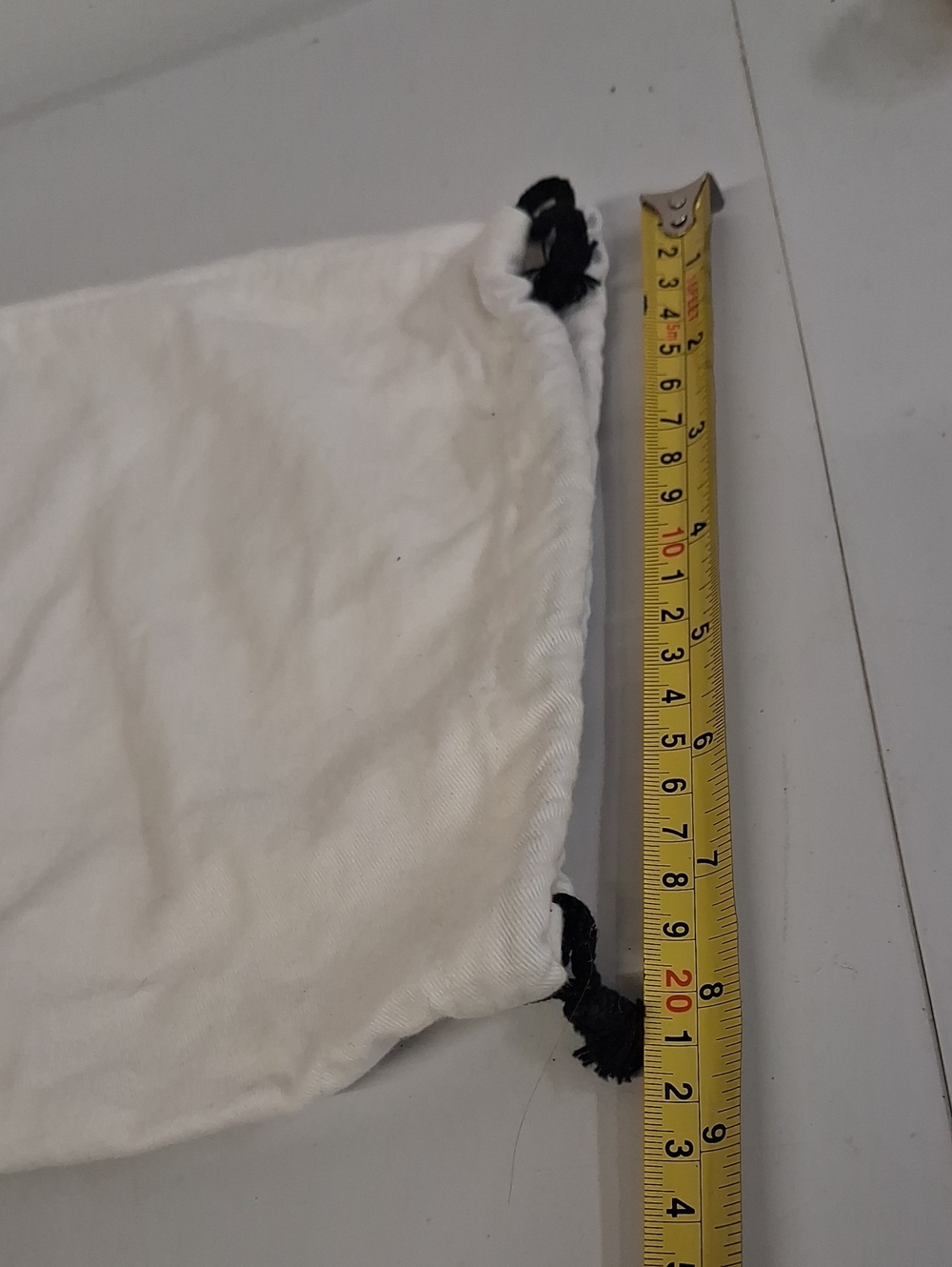 Pollini White Logo Drawstring Pouch - Picture 3 of 3